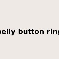 belly button ring是什么意思