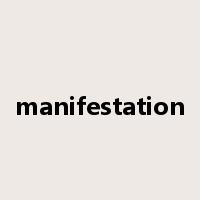 manifestation是什么意思