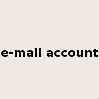 e-mail account是什么意思