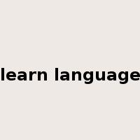 learn language是什么意思