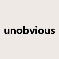 unobvious是什么意思