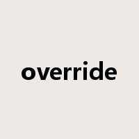 override是什么意思