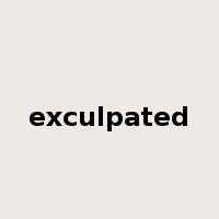 exculpated