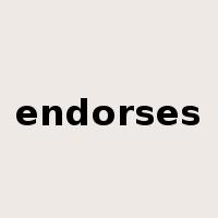 endorses是什么意思