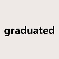 graduated是什么意思