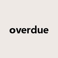 overdue是什么意思