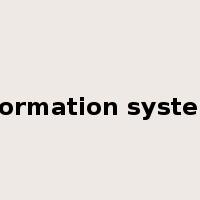 information systems是什么意思