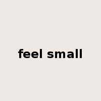 feel small是什么意思