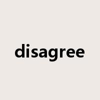 disagree是什么意思