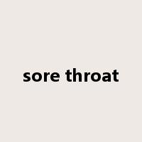 sore throat是什么意思