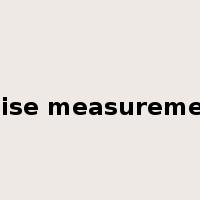 noise measurement是什么意思