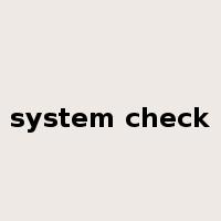 system check是什么意思