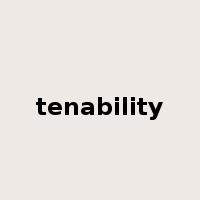 tenability