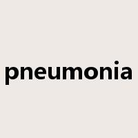 pneumonia是什么意思