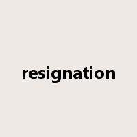 resignation