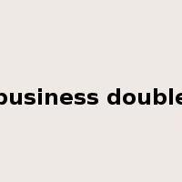 business double是什么意思