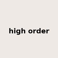 high order是什么意思