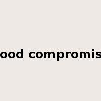 good compromise是什么意思