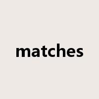 matches是什么意思