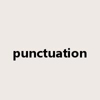 punctuation是什么意思