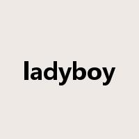 ladyboy是什么意思