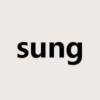 sung是什么意思