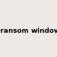 transom window是什么意思