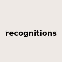 recognitions