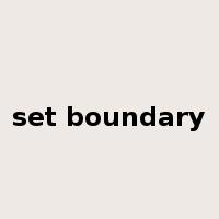 set boundary