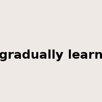 gradually learn是什么意思