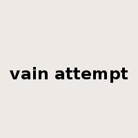 vain attempt是什么意思