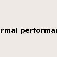 thermal performance是什么意思