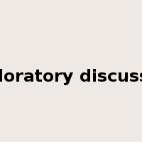 exploratory discussion