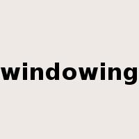 windowing是什么意思