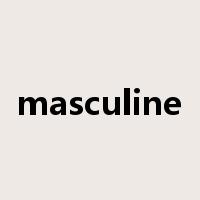 masculine是什么意思