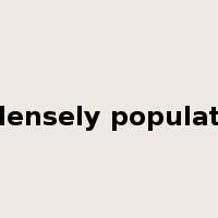 a densely populated是什么意思