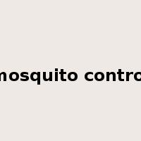 mosquito control是什么意思