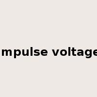 impulse voltage是什么意思