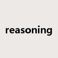 reasoning是什么意思