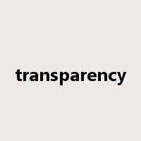 transparency是什么意思