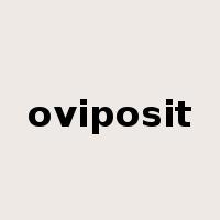 oviposit是什么意思