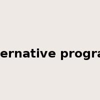 alternative program是什么意思