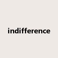 indifference是什么意思