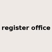 register office是什么意思