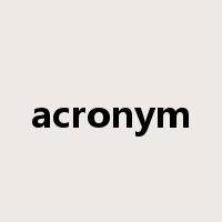 acronym是什么意思