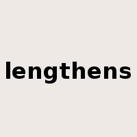 lengthens是什么意思