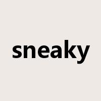 sneaky是什么意思