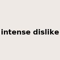 intense dislike是什么意思
