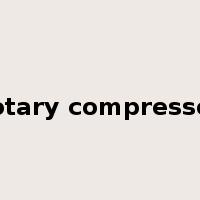 rotary compressor是什么意思