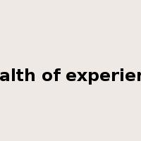 wealth of experience是什么意思